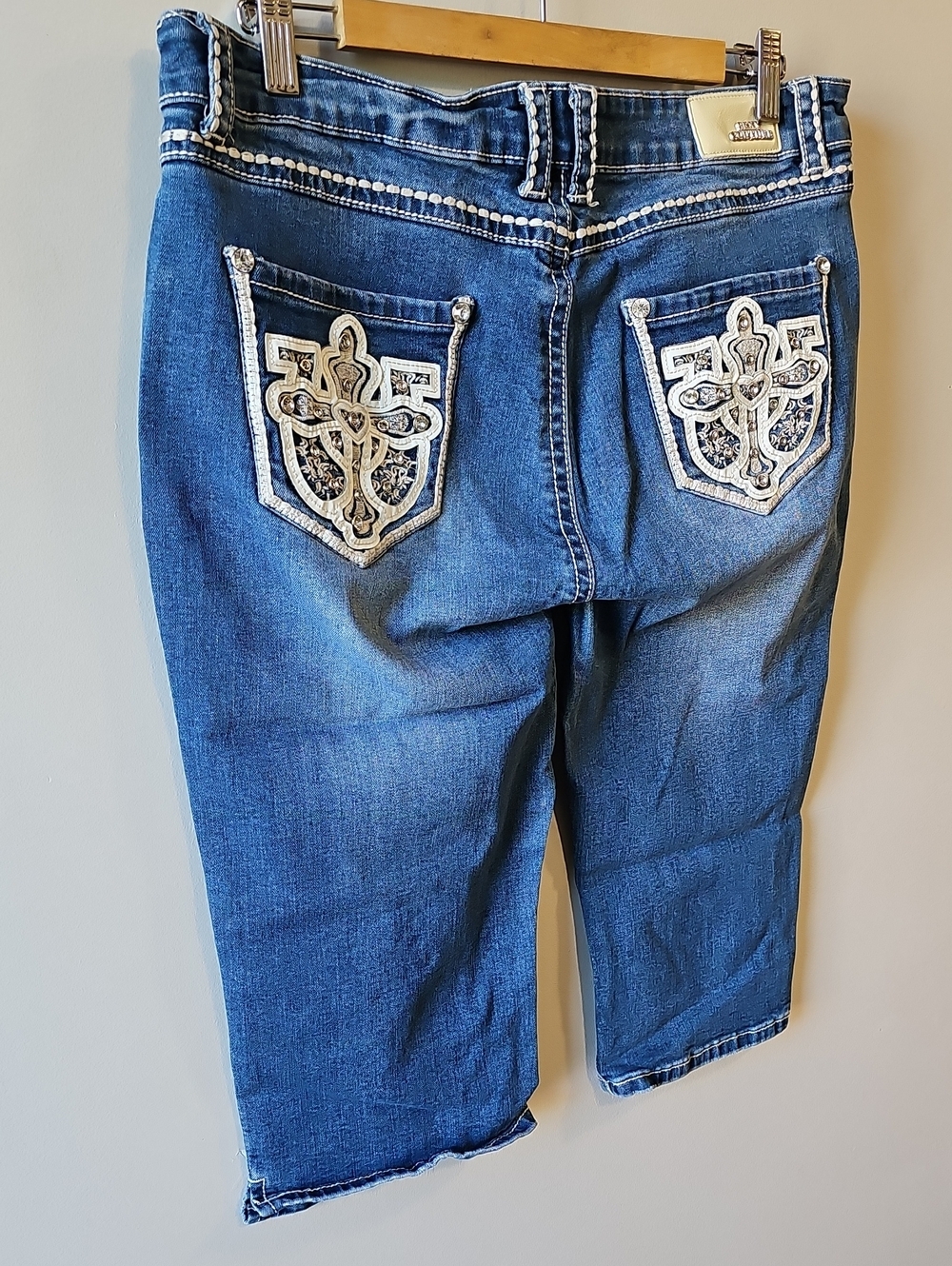 Sexy Couture Size 17 Cropped Women's Jeans - Picture 4 of 6